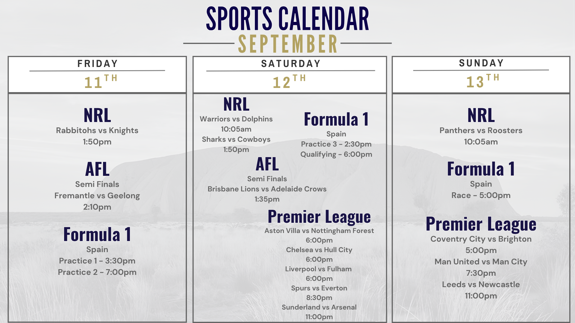 Weekly Sports