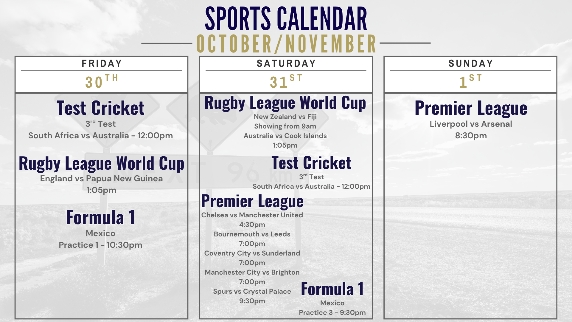 Weekly Sports